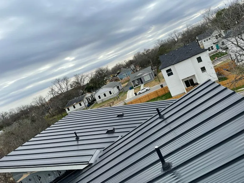 Standing seam metal roof panels with vents for Skylight Repair in Dunkirk